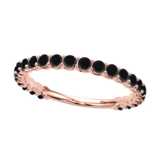 0.75 Carat Lab Grown White Diamond 1/2 Eternity Wedding Band In 10K Solid White Gold For Women Mauli Jewels