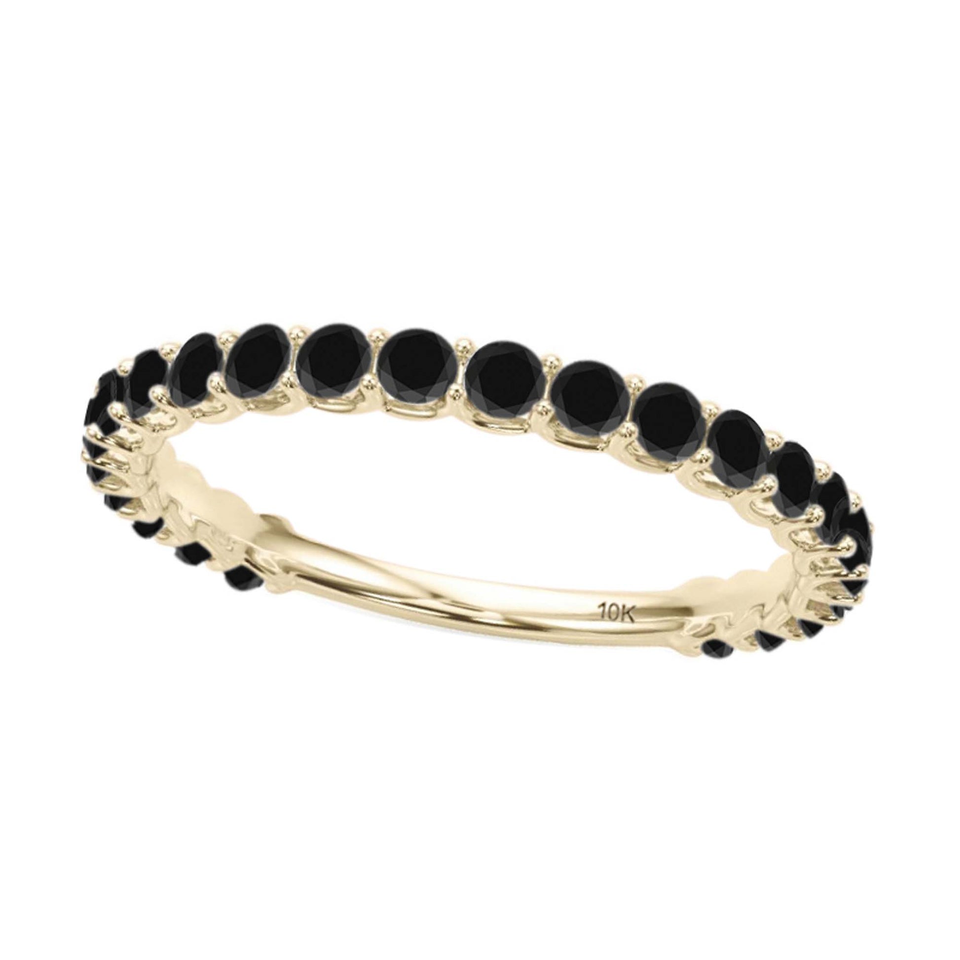 0.75 Carat Lab Grown White Diamond 1/2 Eternity Wedding Band In 10K Solid White Gold For Women Mauli Jewels