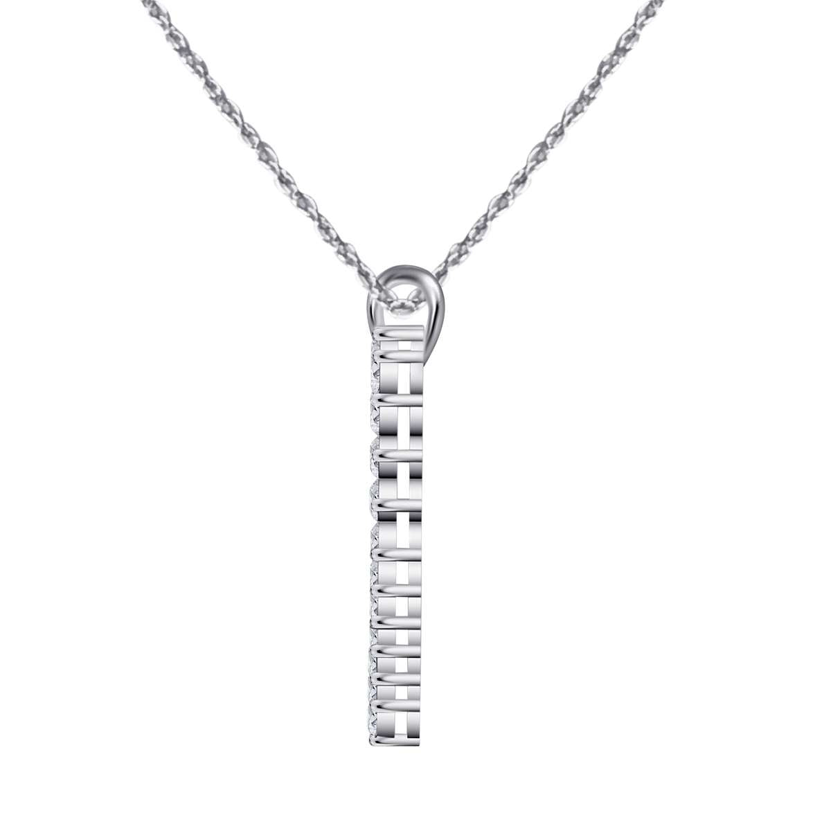 10K Rose White & Yellow Gold 2.00 Carat Natural Diamond Prong Set Heart Shape Pendant for Women With 18" Box Chain Mauli Jewels