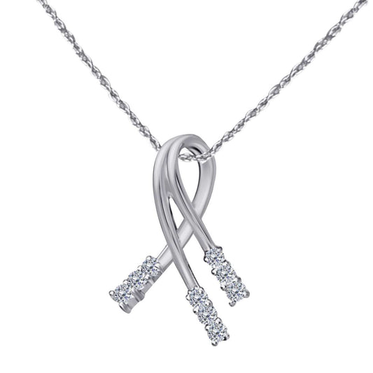 0.25 Carat Diamond ( I-J / I1-I2 ) Pendant Necklace For Women In 10K Rose White & Yellow Gold With 18" Box Chain Mauli Jewels