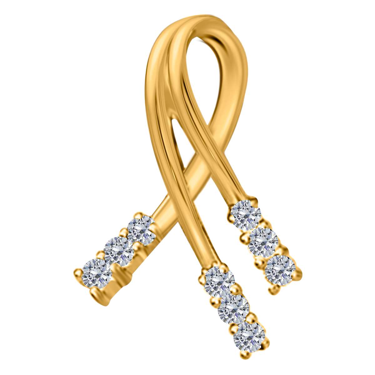 0.25 Carat Diamond ( I-J / I1-I2 ) Pendant Necklace For Women In 10K Rose White & Yellow Gold With 18" Box Chain Mauli Jewels