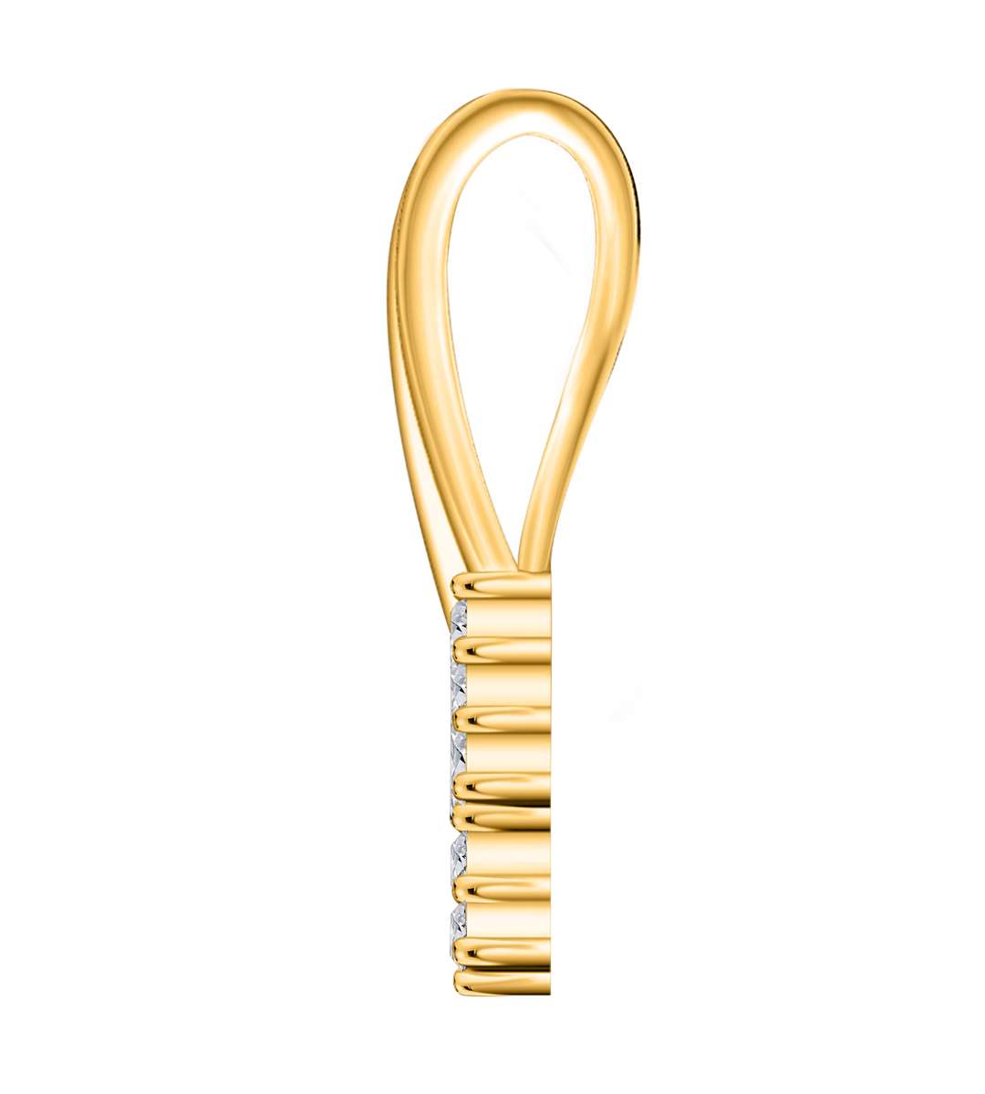 0.25 Carat Diamond ( I-J / I1-I2 ) Pendant Necklace For Women In 10K Rose White & Yellow Gold With 18" Box Chain Mauli Jewels