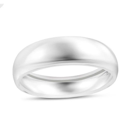 MauliJewels 6MM Wedding Band for Men and Women, 10K Yellow or White Gold, Ring Sizes 5-9