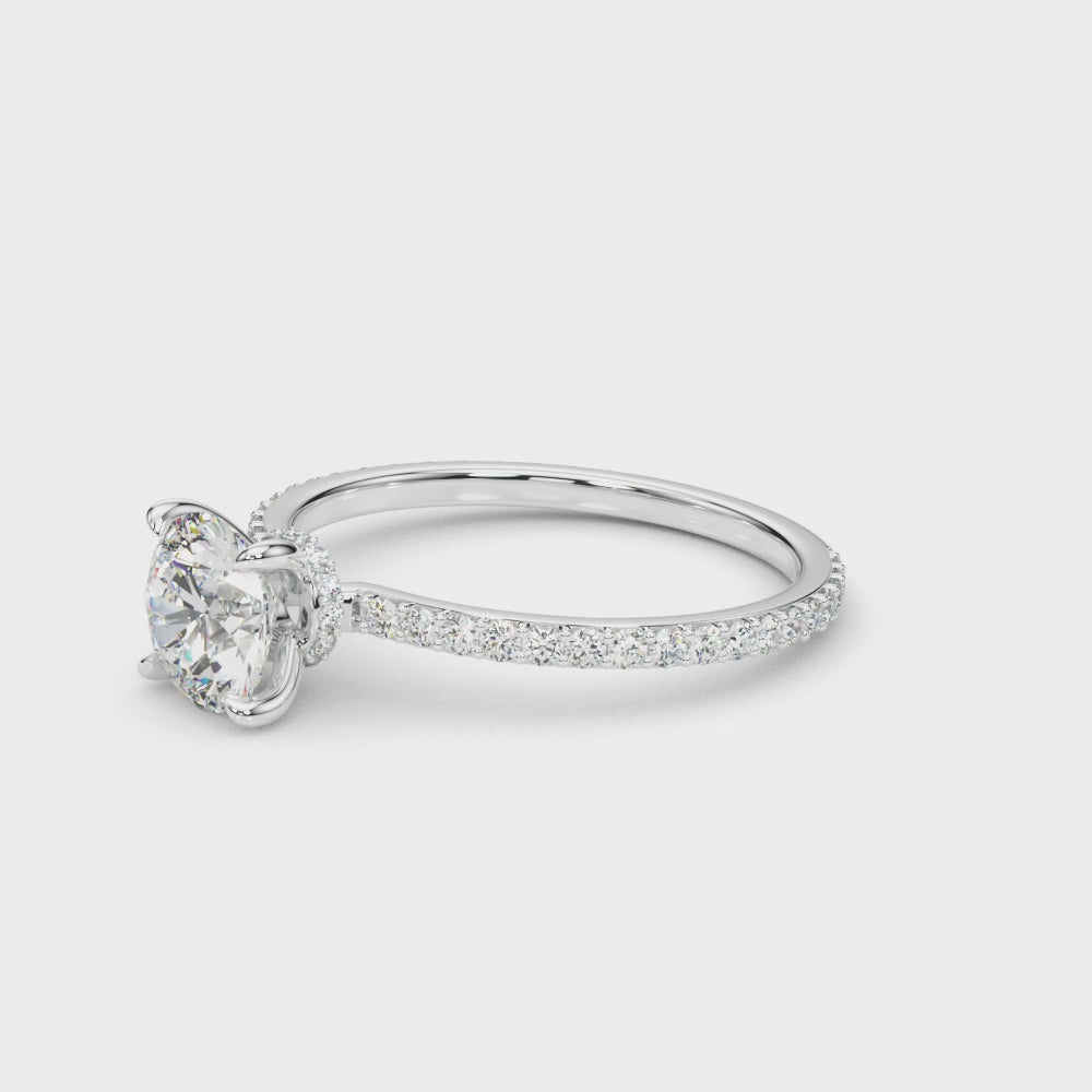 2.35 Ct Brilliant Cut Round Lab-Grown Diamond Ring in 10K White, Rose, and Yellow Gold With GH VS1 Diamonds Stunning Luxury for Women
