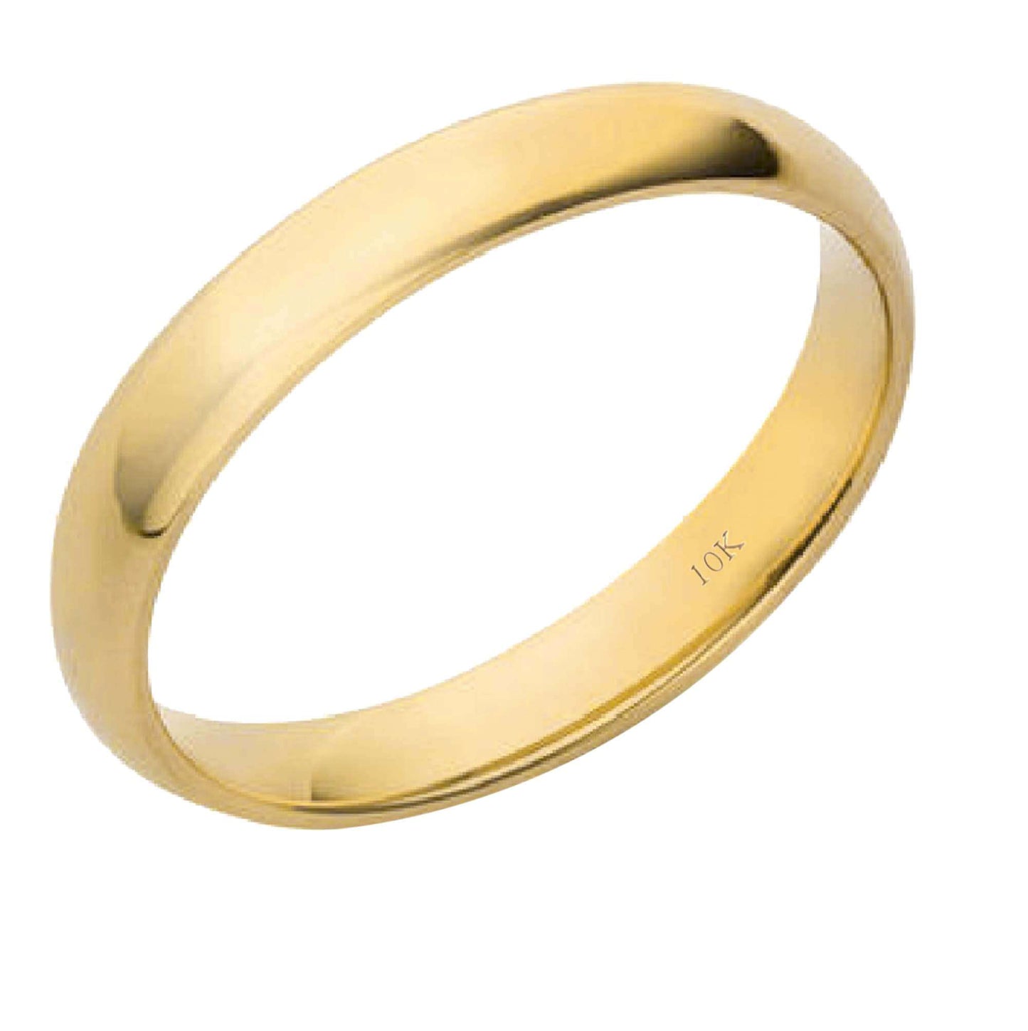 Plain Gold Wedding Bands Rings Comfort Fit 2MM Men & Women In 10K Solid White & Yellow