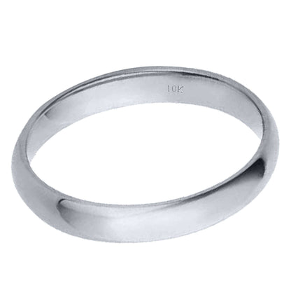 MauliJewels 4MM Wedding Band for Men and Women in 10K Solid Yellow or White Gold | Sizes Available