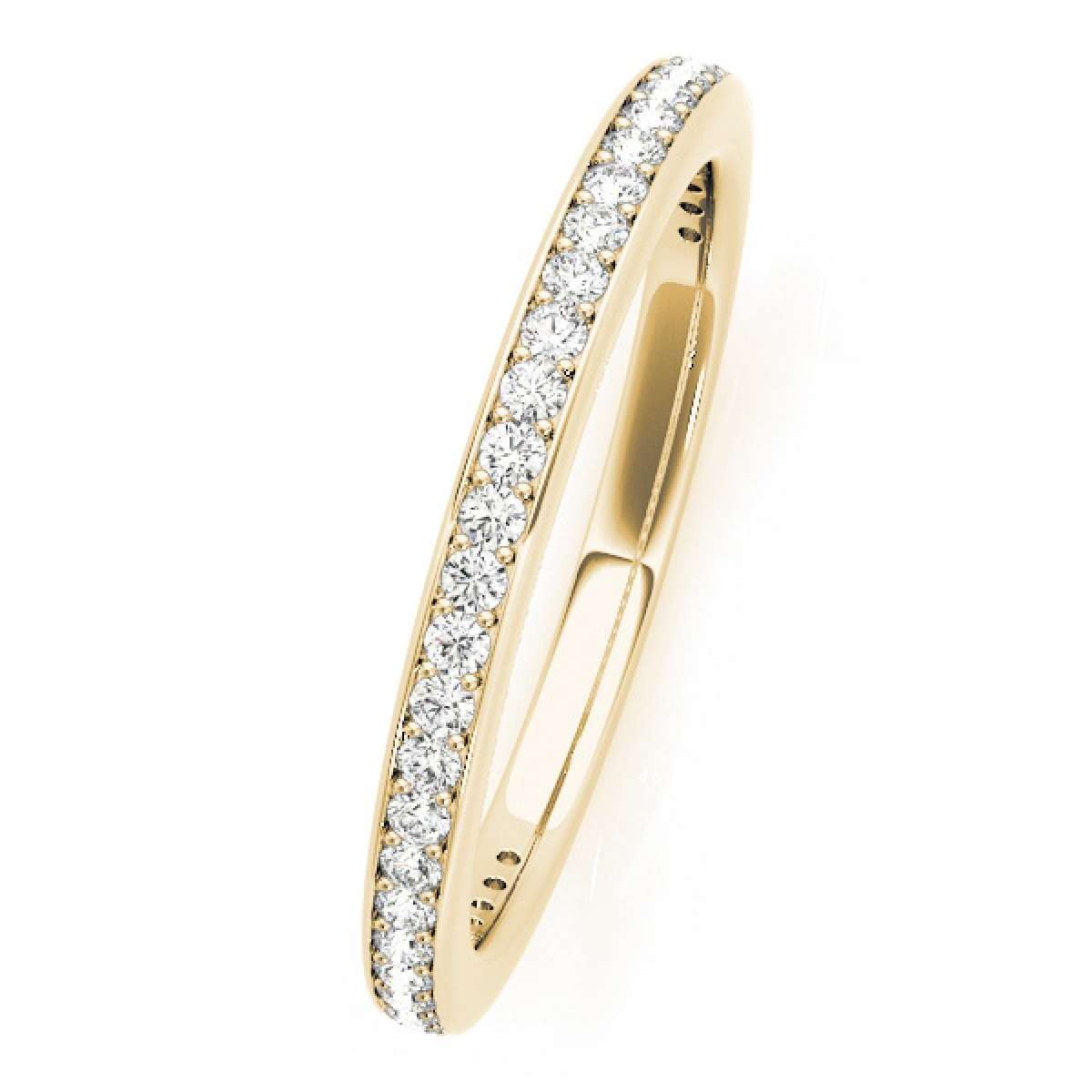 0.25 Carat Natural Diamond Wedding Band For Women In 10K Rose White & Yellow Gold