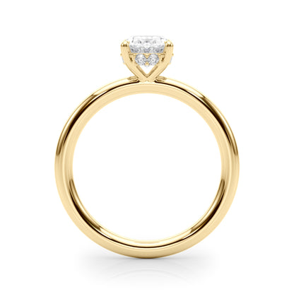 1.10 Carat GH VS1 Oval-Cut Lab-Grown Diamond Ring in 10K White Rose and Yellow Gold – Timeless Elegance for Women