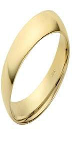 MauliJewels 5MM Wedding Band for Men and Women in 10K Solid Yellow or White Gold | Sizes Available