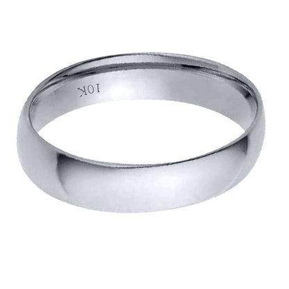 MauliJewels 5MM Wedding Band for Men and Women in 10K Solid Yellow or White Gold | Sizes Available