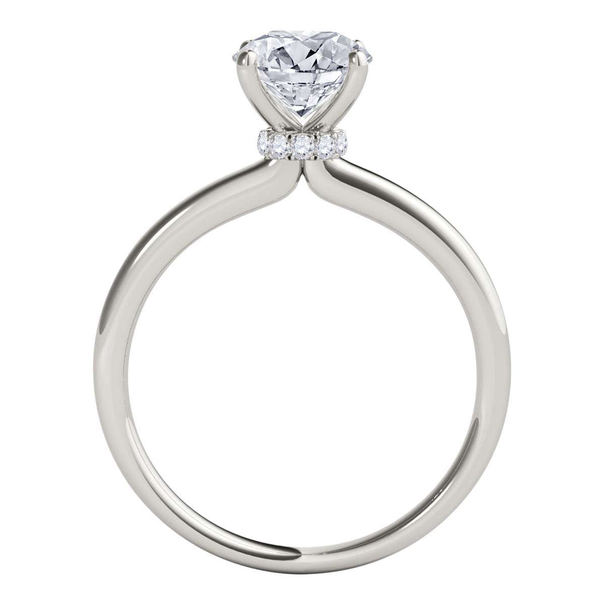 Mauli Jewels 1/2 Carat Round Cut Diamond Solitaire Engagement Ring Prong-Setting 14K Rose White Yellow Gold