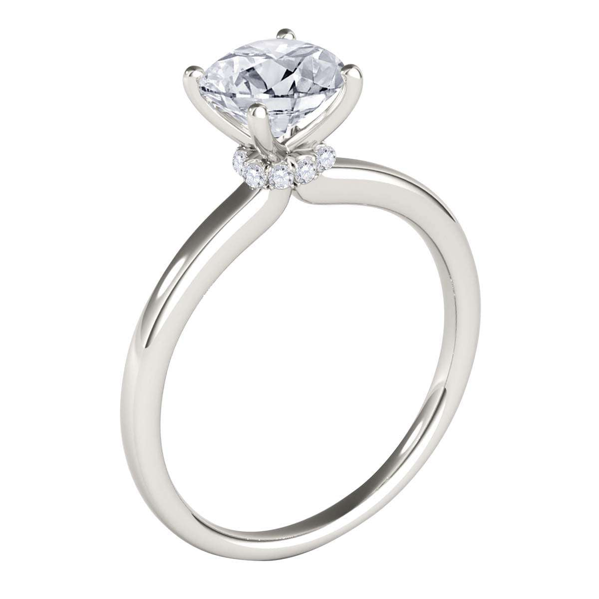 Mauli Jewels 1/2 Carat Round Cut Diamond Solitaire Engagement Ring Prong-Setting 14K Rose White Yellow Gold