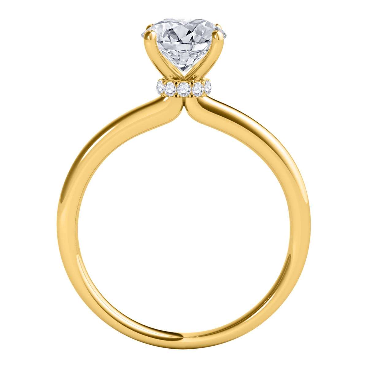 Mauli Jewels 1/2 Carat Round Cut Diamond Solitaire Engagement Ring Prong-Setting 14K Rose White Yellow Gold