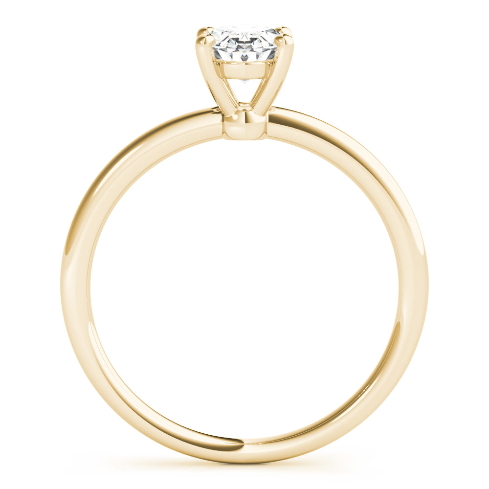 0.50 Carat Oval-Cut Lab-Grown Diamond Ring in 10K White, Rose, or Yellow Gold – Elegant Design for Women