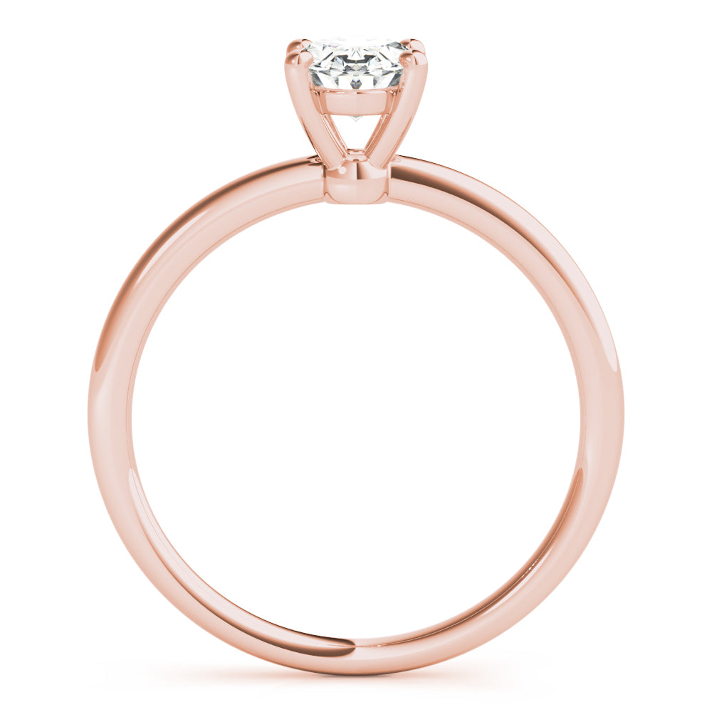 0.50 Carat Oval-Cut Lab-Grown Diamond Ring in 10K White, Rose, or Yellow Gold – Elegant Design for Women