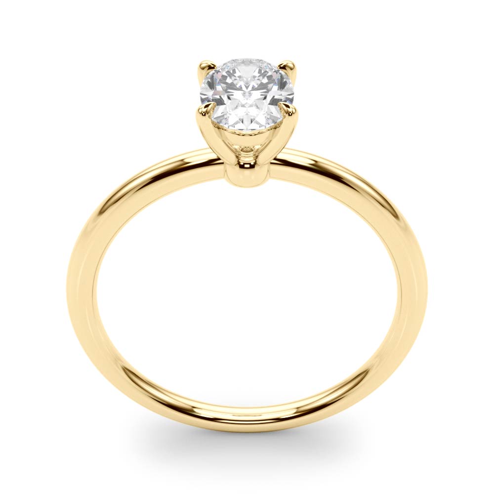 0.50 Carat Oval-Cut Lab-Grown Diamond Ring in 10K White, Rose, or Yellow Gold – Elegant Design for Women