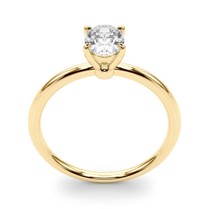 0.50 Carat Oval-Cut Lab-Grown Diamond Ring in 10K White, Rose, or Yellow Gold – Elegant Design for Women