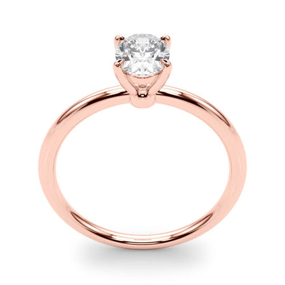 0.50 Carat Oval-Cut Lab-Grown Diamond Ring in 10K White, Rose, or Yellow Gold – Elegant Design for Women