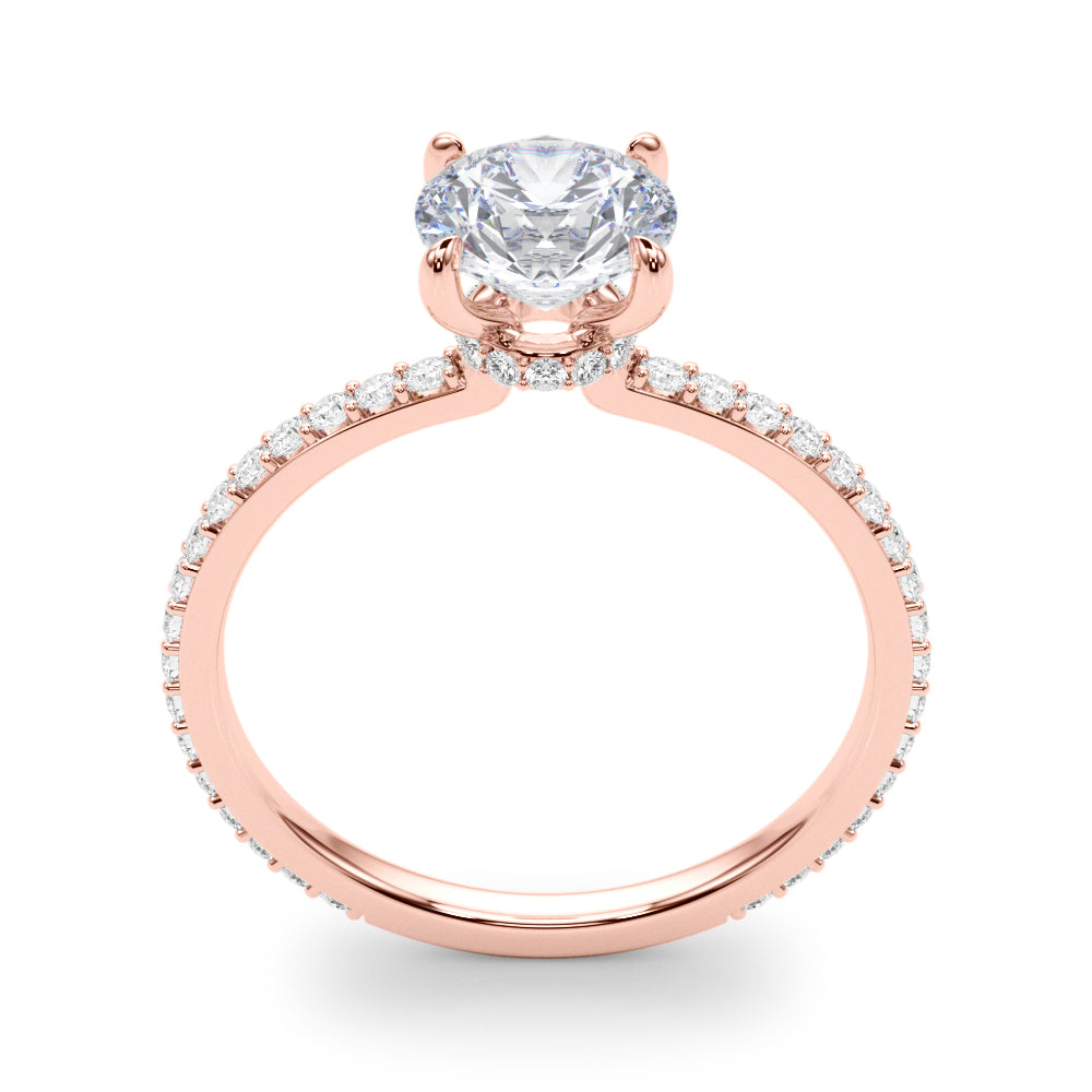 1.50 Carat Round-Cut Lab-Grown Diamond Ring in 10K White, Rose, and Yellow Gold with 0.35 Carat GH VS1 Diamonds – Luxurious Elegance for Women