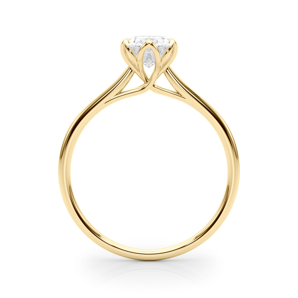 0.75 Carat Oval-Cut Lab-Grown Diamond Ring in 10K White, Rose, and Yellow Gold – Effortless Elegance for Women