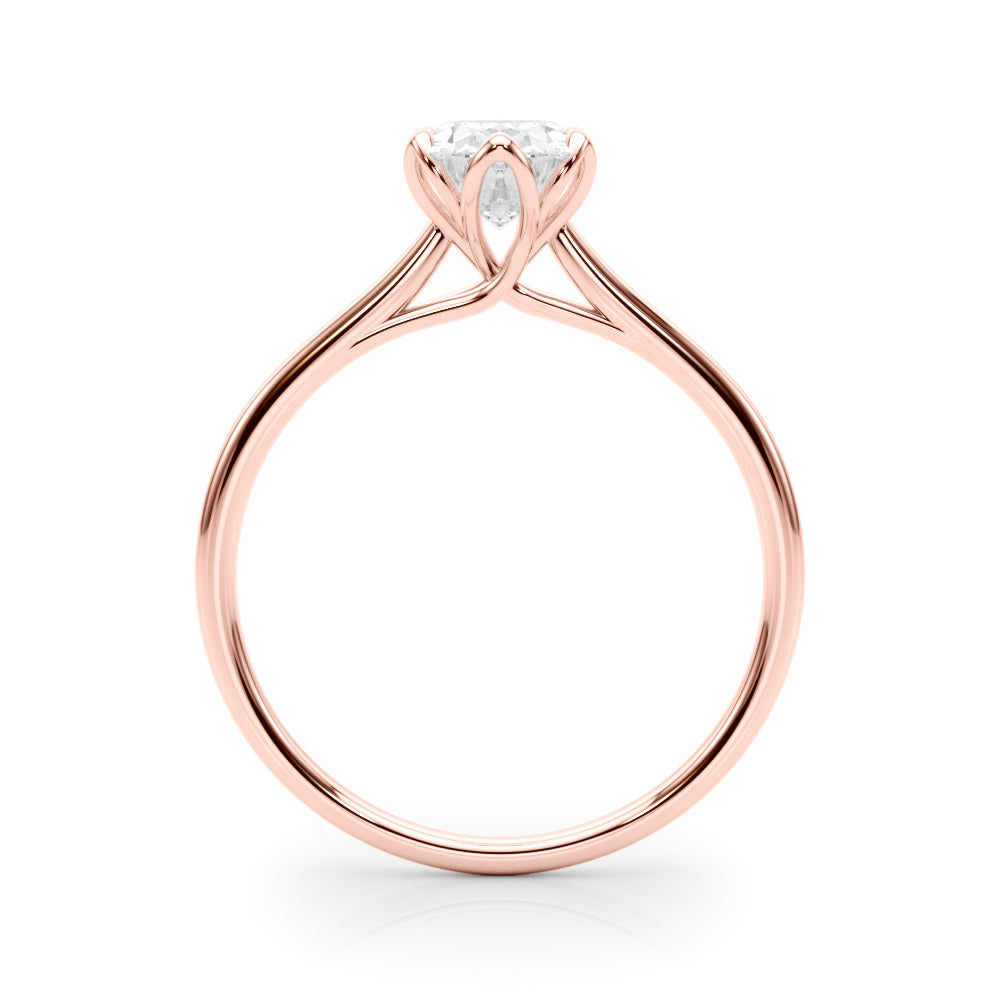 0.75 Carat Oval-Cut Lab-Grown Diamond Ring in 10K White, Rose, and Yellow Gold – Effortless Elegance for Women