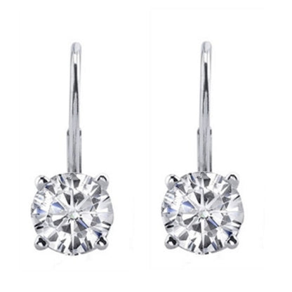 Diamond Leverback Earrings 1Diamond Leverback Earrings 1Diamond Leverback Earrings 1 Mauli Jewels