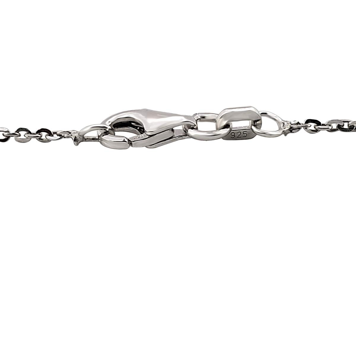 MauliJewels 1.4MM Flat Link Cable Chain/ 14K White Gold / 925 Sterling Silver/Italian Made/ 18' Necklace/Cable Chain