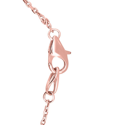 0.25 Carat Classic Genuine Diamond On The Chain Bracelet In 14K White Yellow & Rose Gold