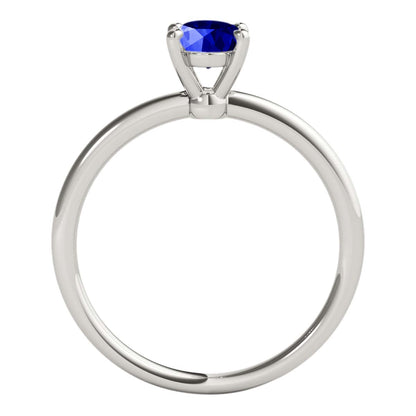 Mauli Jewels 1.75 Carat Oval Shape Tanzanite Gemstone Solitaire Ring in 14K White, Yellow, and Rose Gold