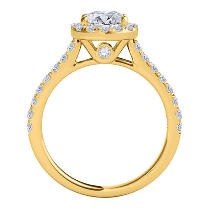 0.75 Carat Bridal Set Natural Diamond Engagement Wedding Rings For Women In 14K Rose White & Yellow Gold