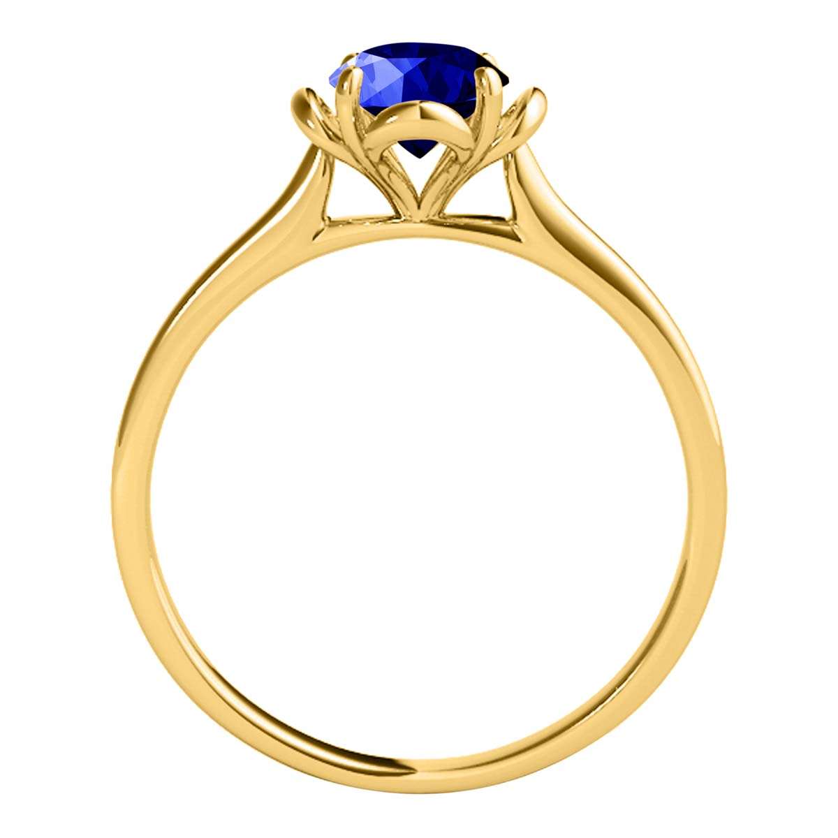 0.45 Carat Solitaire Tanzanite Engagement Wedding Ring In 10K Solid Rose White & Yellow Gold