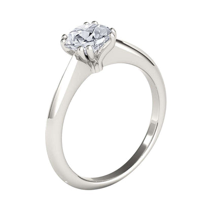 0.5 Carat Natural  Diamond Prong Set Solitaire Engagement Rings In 10K Yellow White & Rose Gold