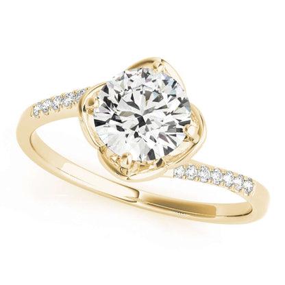 0.55 Carat Solitaire Diamond Engagement Wedding Prong Set Ring In 14K Solid Rose White & Yellow Gold