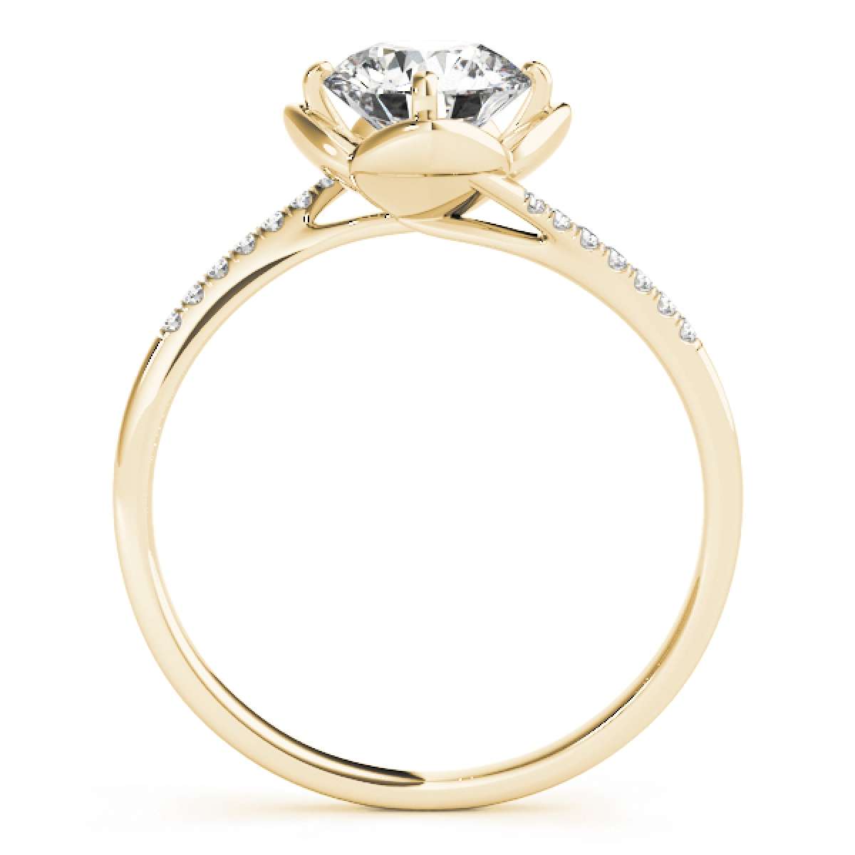 0.55 Carat Solitaire Diamond Engagement Wedding Prong Set Ring In 14K Solid Rose White & Yellow Gold