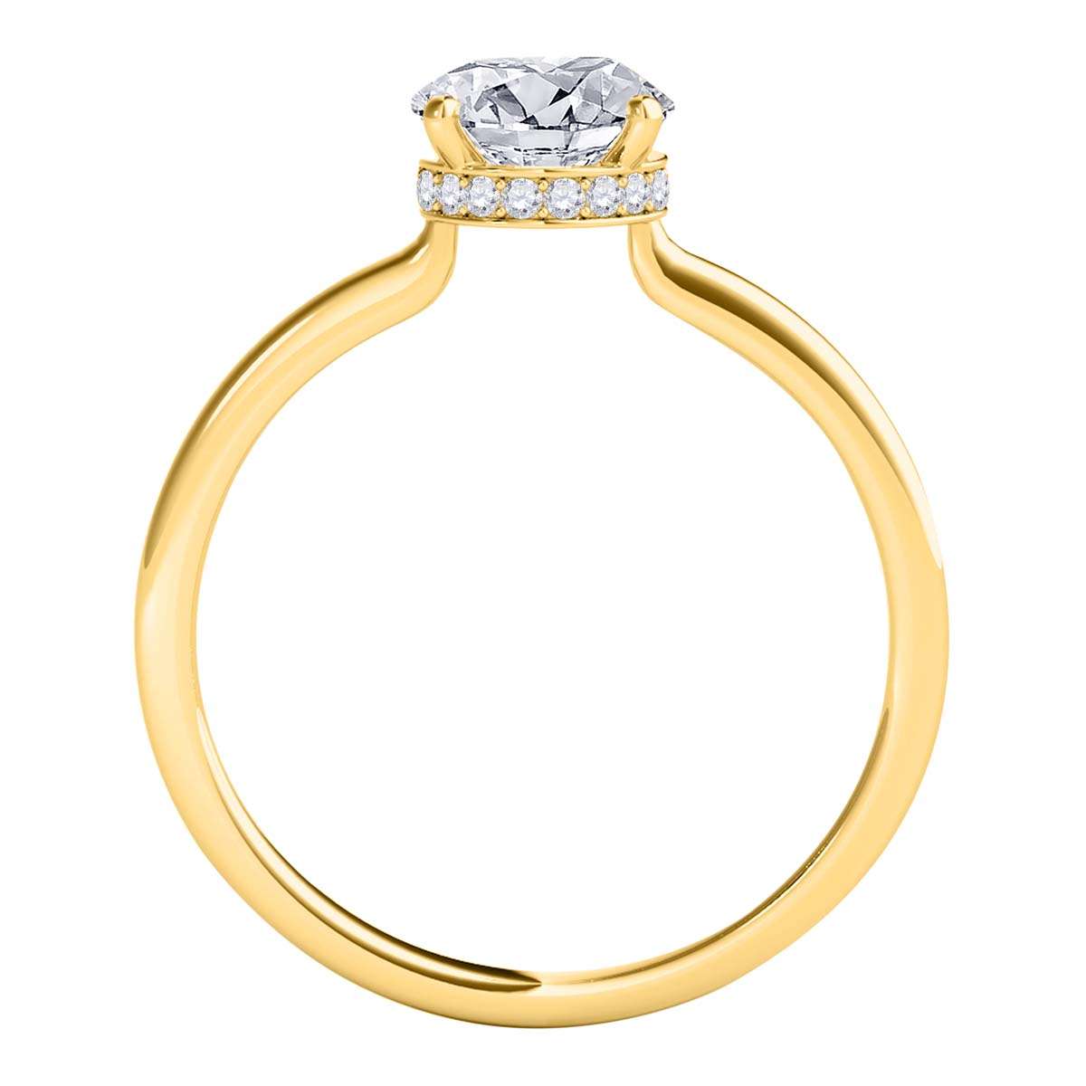 MAULI JEWELS 0.70 Carat Natural Diamond (I-J / I2-I3) Solitaire Engagement Wedding Rings In 14K White Rose Yellow Gold