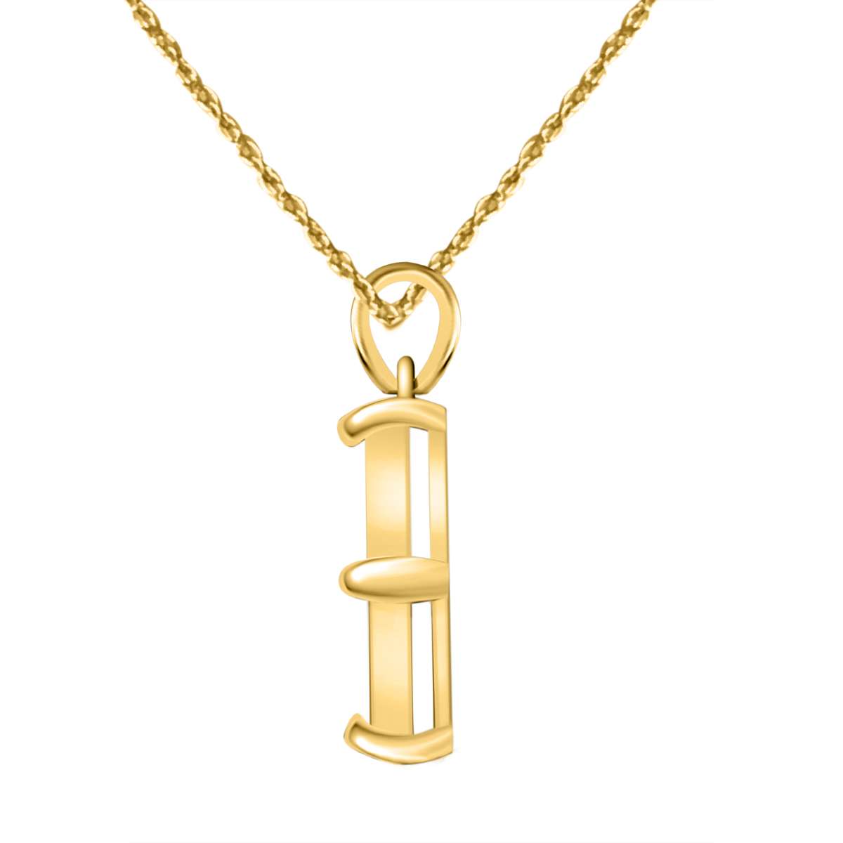 1.00 Carat Natural Diamond ( I-J/ I1-I2 ) Necklace Pendant For Women In 10K Rose White & Yellow Gold With 18" Box Chain