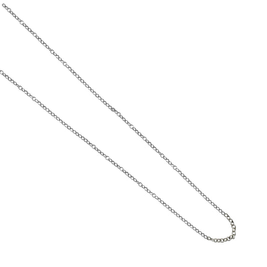 Mauli Jewels 18" Italian Made 1.25MM Cable Chain Necklace for Women – 14K Gold Plated 925 Sterling Silver Adjustable Chain