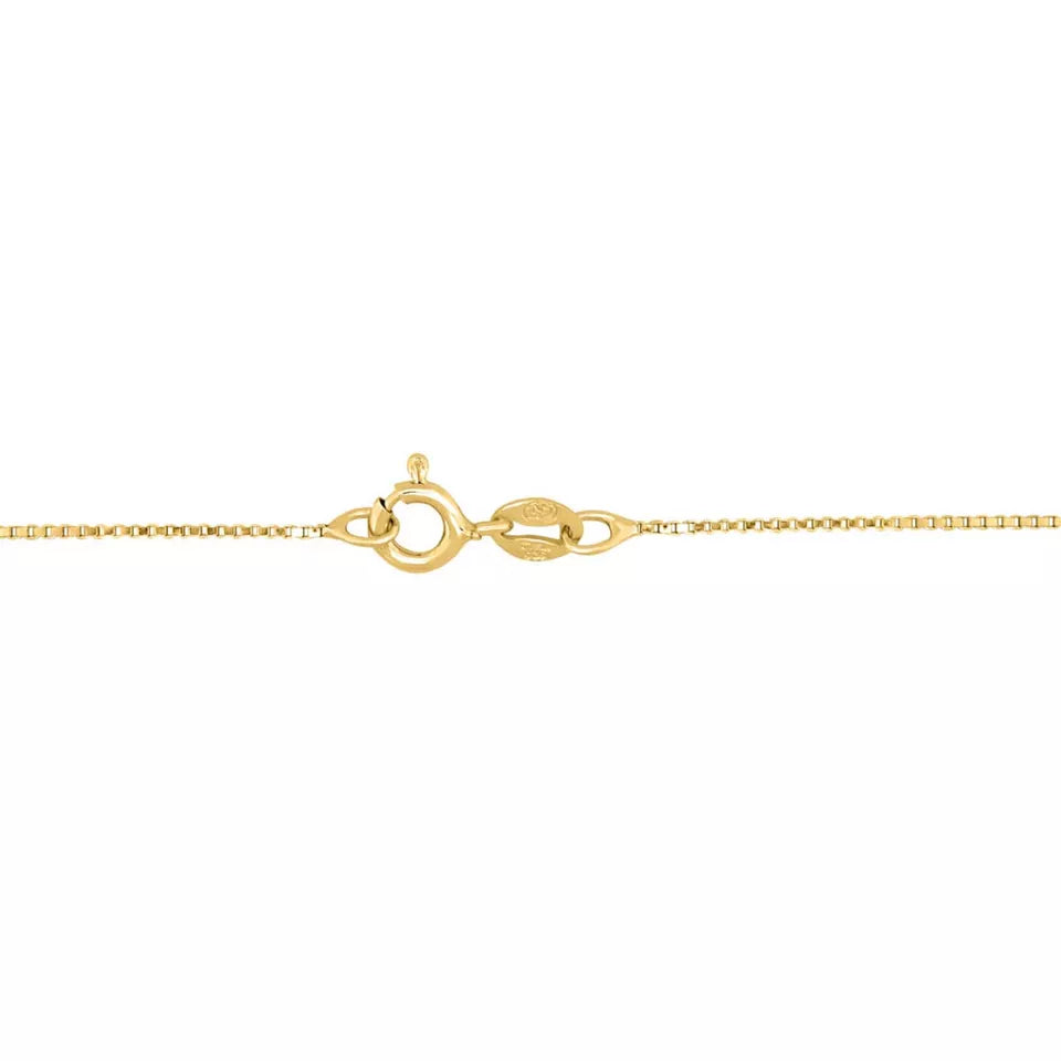 Real Diamond Love in Heart 14k yellow gold over Silver Pendant Necklace