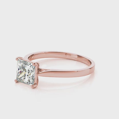 0.75 Carat Pear-Cut Lab-Grown Diamond Ring in 10K White, Rose, and Yellow Gold – Timeless Elegance for Women