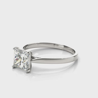 0.50 Carat Pear-Cut Lab-Grown Diamond Ring in 10K White, Rose, and Yellow Gold – Elegant Sparkle for Women