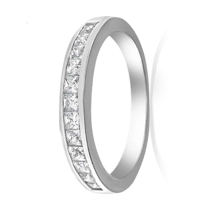 0.75 Carat Diamond Channel Set Wedding Band For Women In 14K Yellow Rose & White Gold